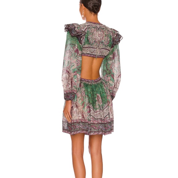 Zimmermann Paisley Cutout Anneke Mini Dress - Picture 5 of 11